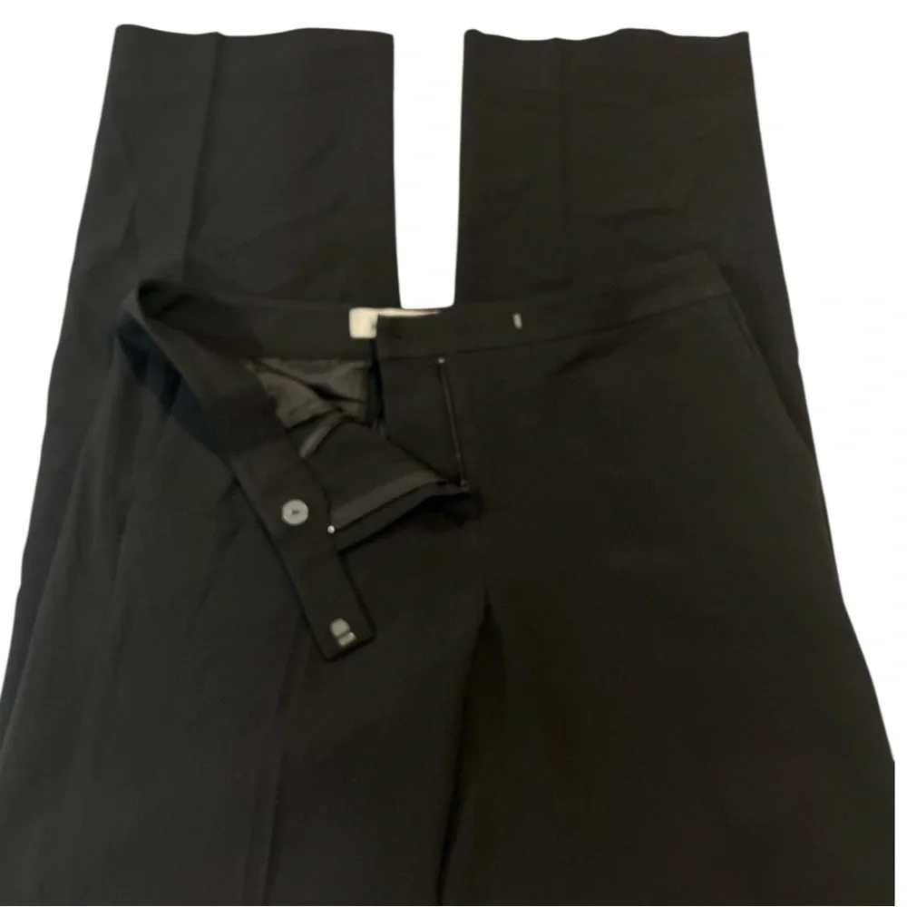 Kasper Women's Stretch Crepe Tab Front Trouser Pants, Color‎ Black, Size 4